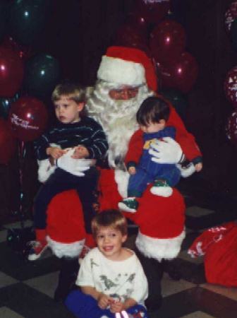 [All Three with Santa]