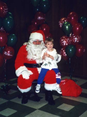 [Christopher with Santa]